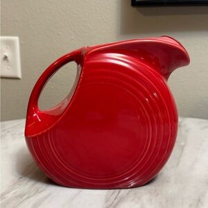 Vintage Fiesta *RED* 1940 Promotional Juice Pitcher
